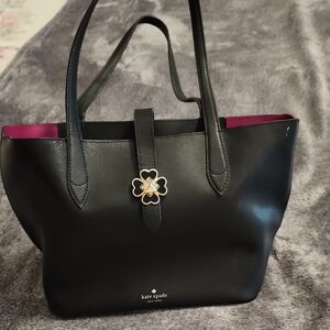 Kate Spade Black Tote with Pink Accents